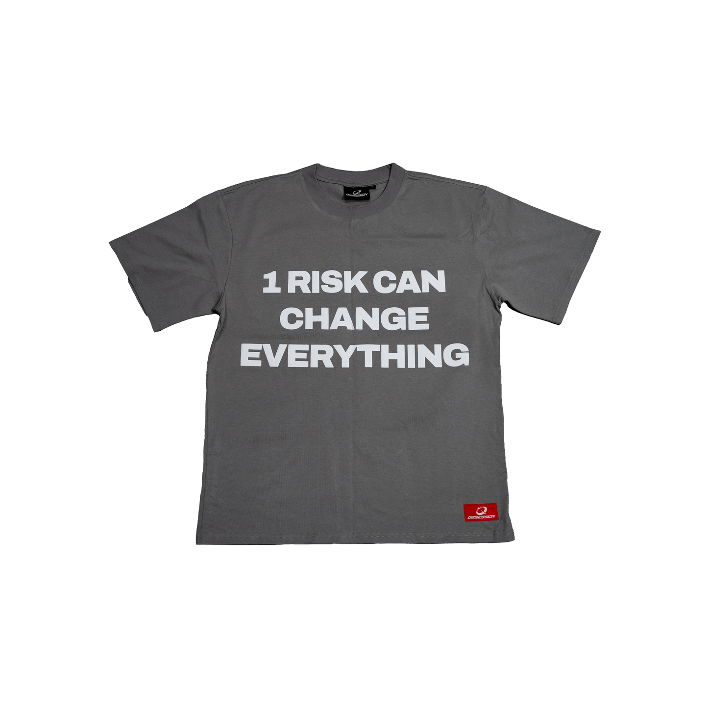 “1 RISK TEE” GREY
