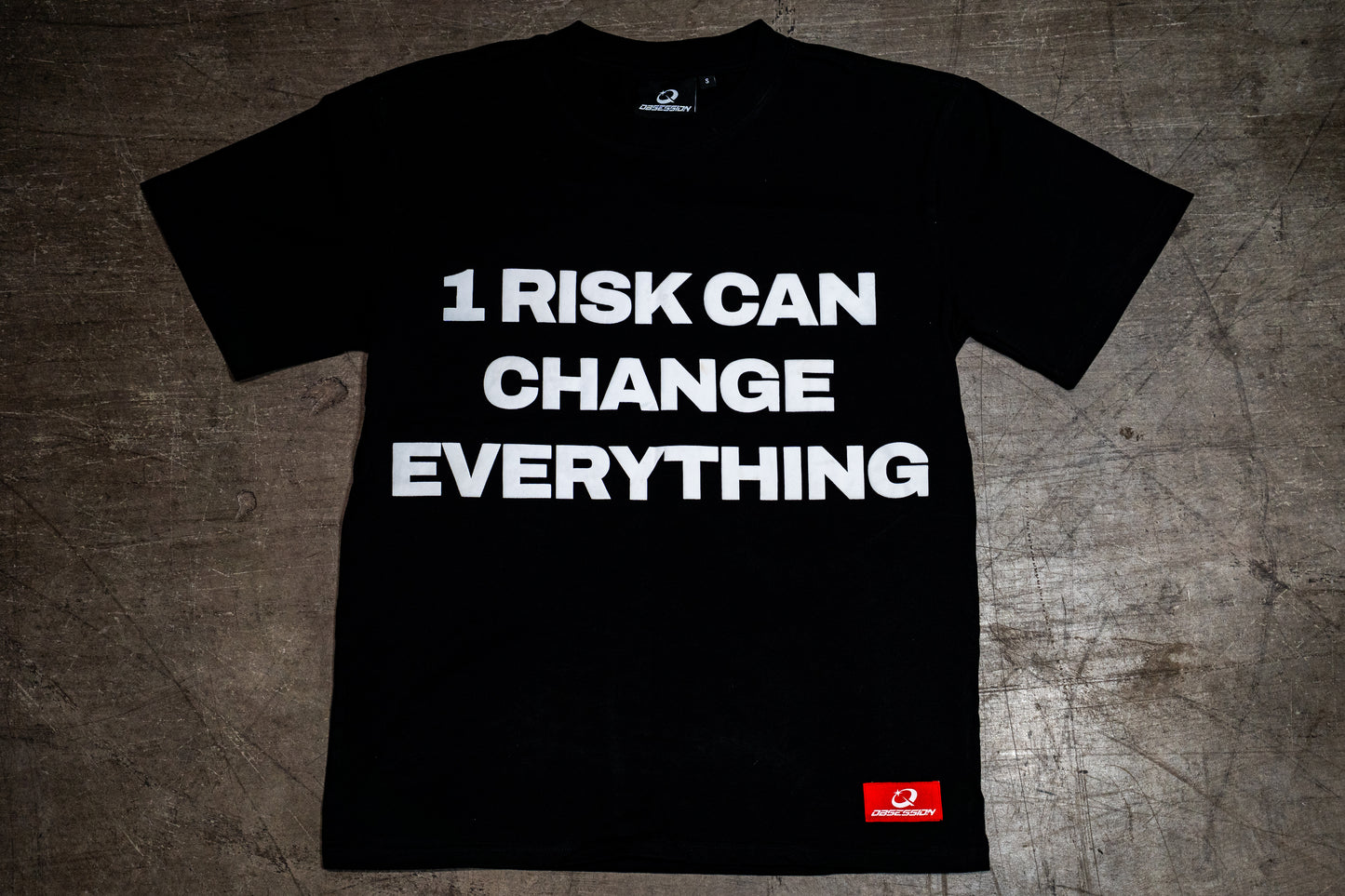 “1 RISK TEE” BLACK
