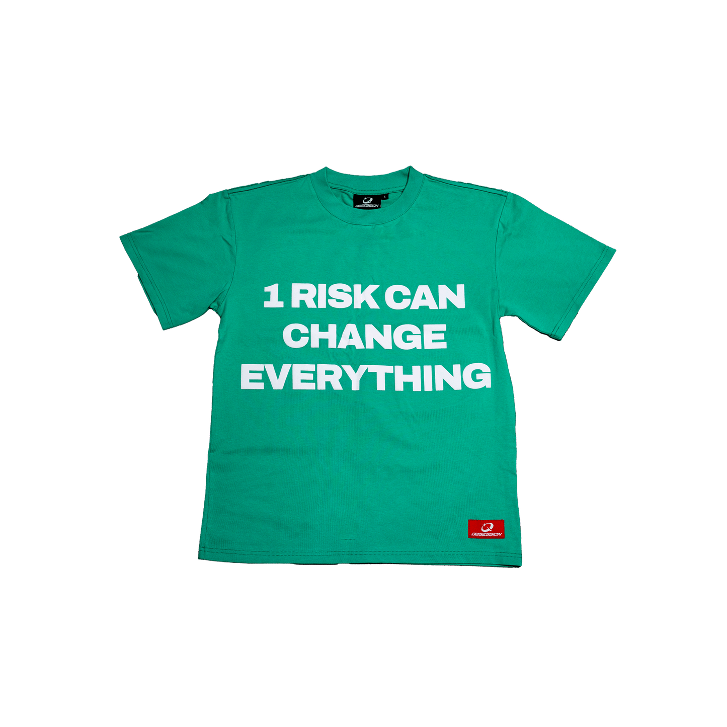 “1 RISK TEE” GREEN