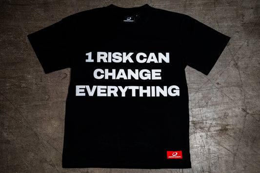“1 RISK TEE” BLACK