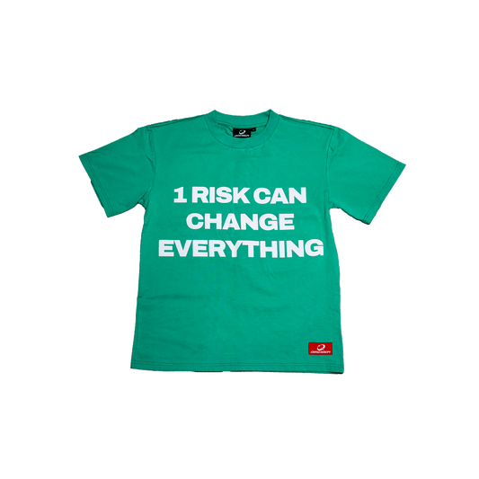 “1 RISK TEE” GREEN