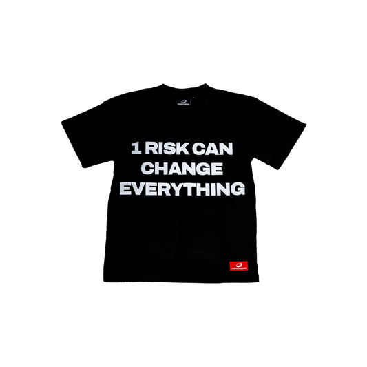 “1 RISK TEE” BLACK